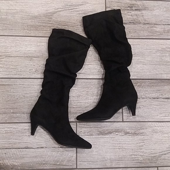 Bar III Shoes - Women's Slouchy Boots With Pointy Toe - Color Black